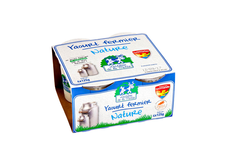 Pack de yaourts fermiers Nature Laitière de la Motte